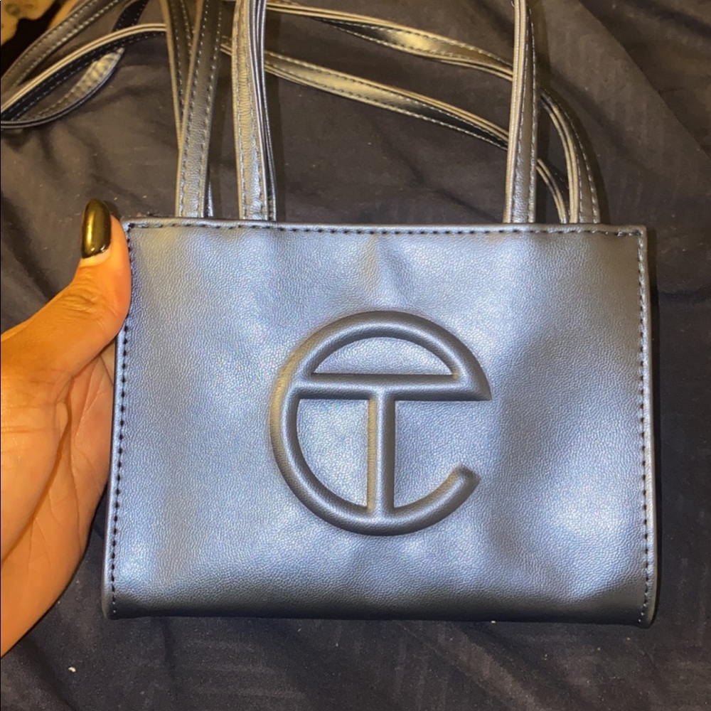 Small cobalt telfar bag